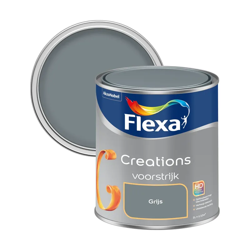 Pot Flexa Creations Primer - Muur en Plafond - Grijs - 1L