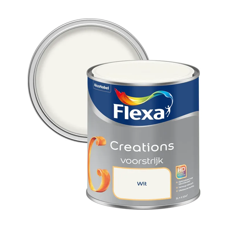 Pot Flexa Creations Primer - Muur en Plafond - Wit - 1L