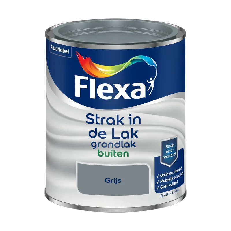 Pot FLEXA STRAK IN DE LAK GRONDLAK GRIJS 750 ML