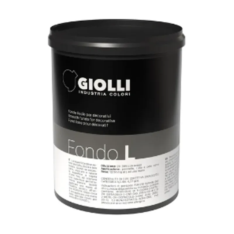 Pot GIOLLI - Structuur Primer - Voor Binnen - Decoratieve Verven - Fondo L - Wit 1L