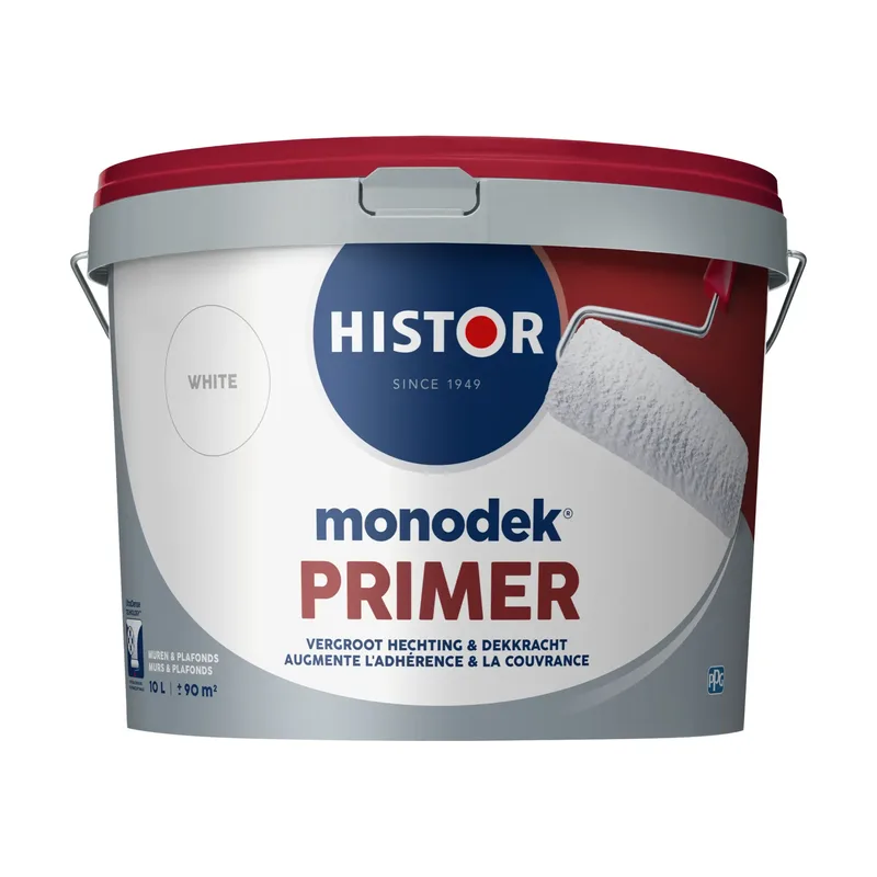 Pot Histor Monodek Primer - Muur en Plafond - Wit - 10L