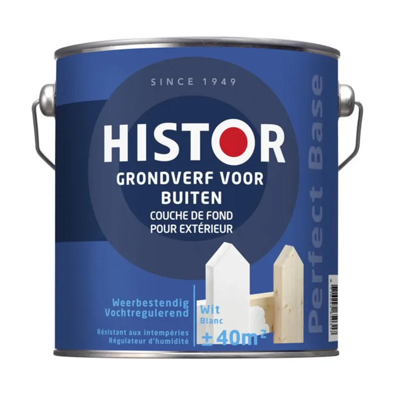Pot Histor Perfect Base Grondverf Buiten 25l Wit
