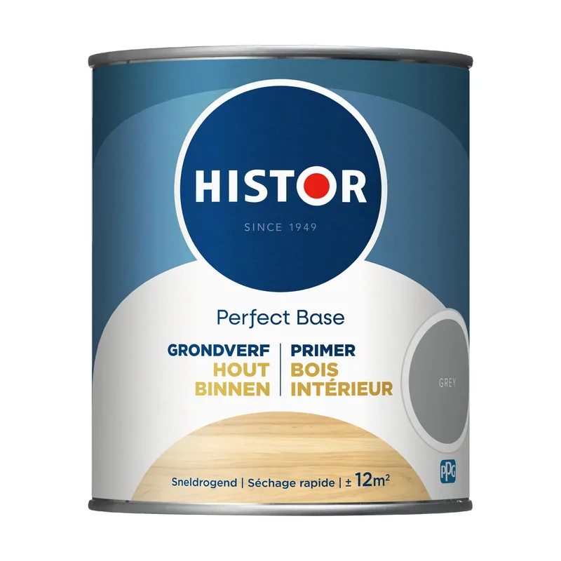 Pot Histor Perfect Base grondverf Hout Binnen grijs 750ml