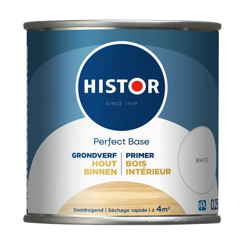 Pot Histor Perfect Base grondverf Hout Binnen wit 250ml