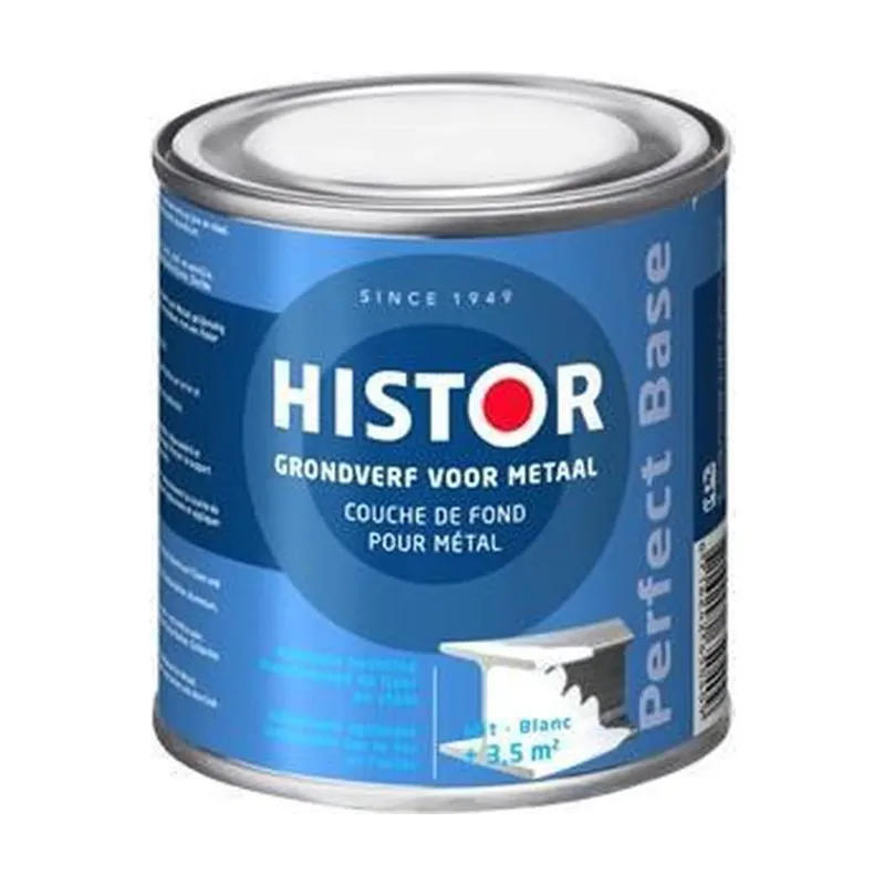 Pot Histor Perfect Base Grondverf Metaal 0,25l Wit