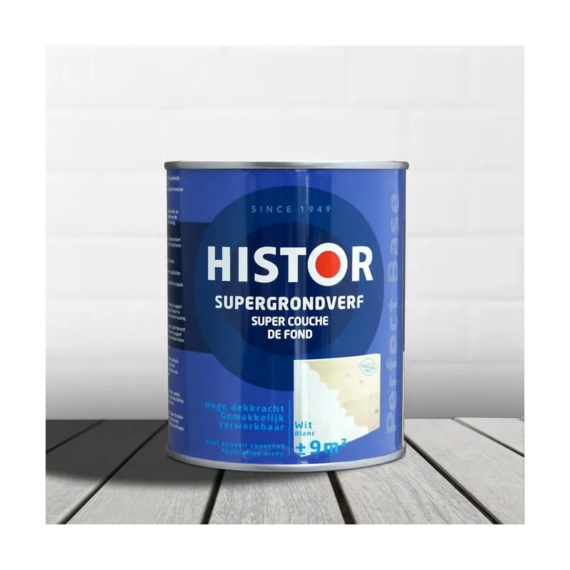 Pot Histor Perfect Base Supergrondverf 1 Liter Wit