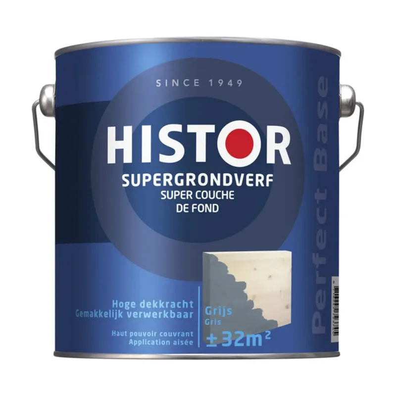 Pot Histor Perfect Base Supergrondverf 2,5l Grijs