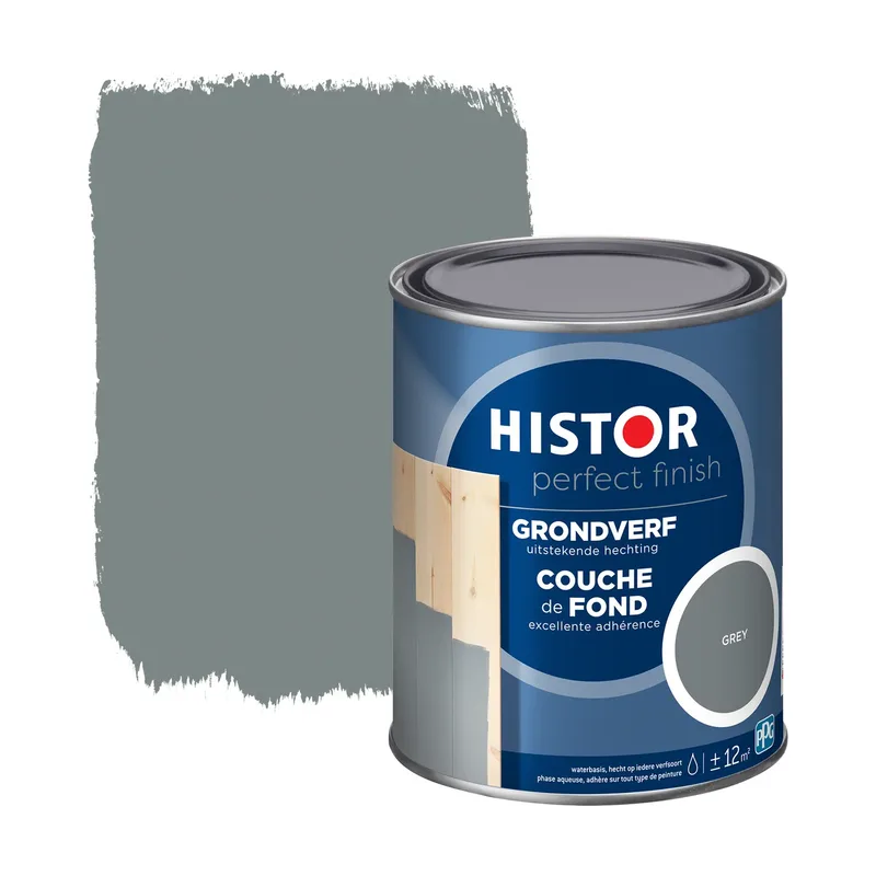 Pot Histor Perfect Finish grondverf grijs 0,75L