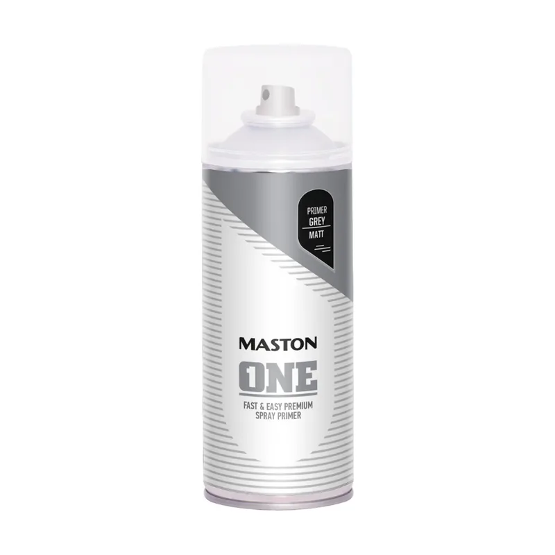 Pot Maston One - Spuitverf - Primer - Grijs - 400ml - Grondverf Spuitbus