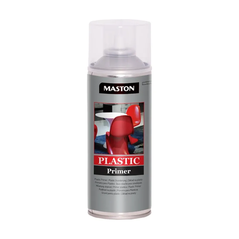 Pot Maston Plastic Primer - Transparant - 400 Ml - Grondverf Plastic - Spuitbus