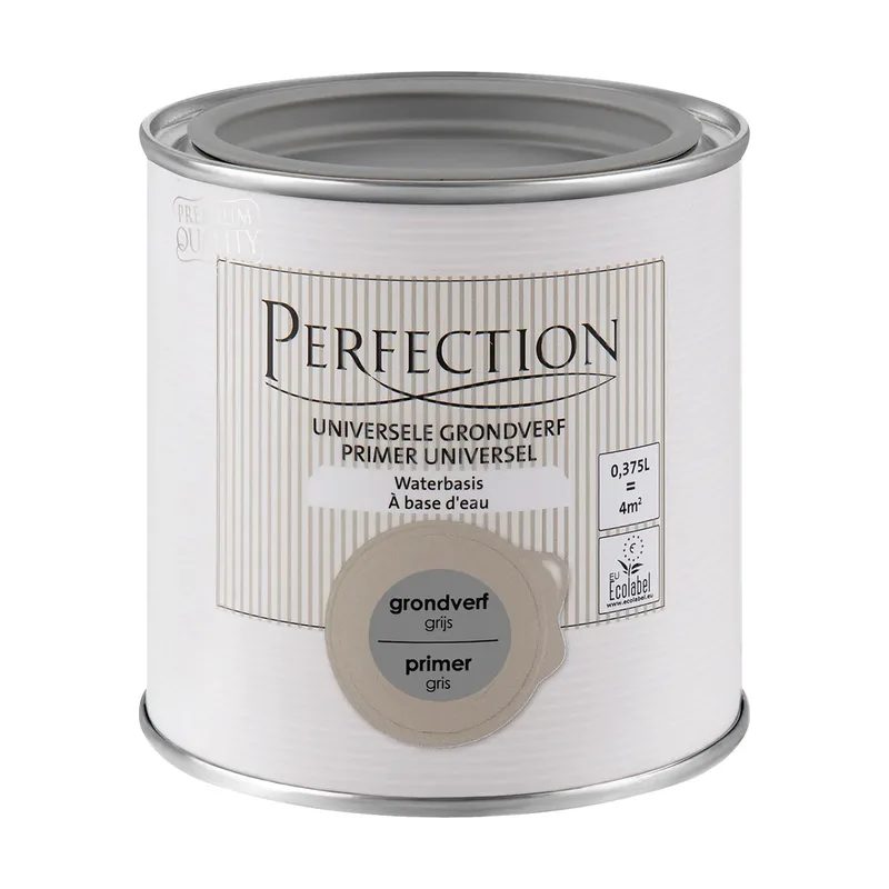 Pot Perfection universele grondverf waterbasis grijs 375ml