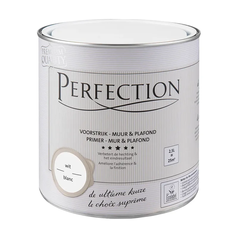Pot Perfection Voorstrijk Primer - Muur en Plafond - Wit - 2,5L