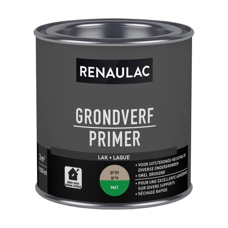 Pot Renaulac lakprimer Protect grijs 250ml