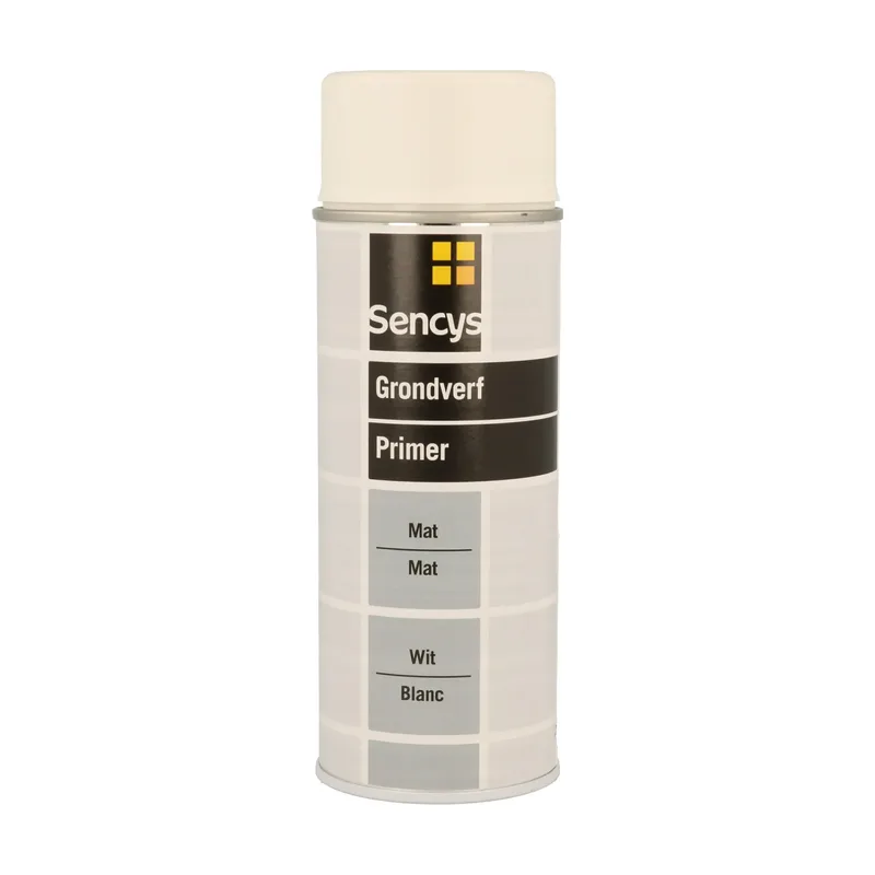 Pot Sencys spuitbus Primer wit 400 ml