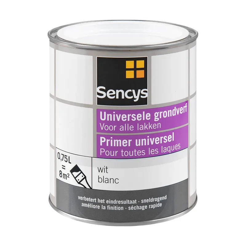 Pot Sencys universele grondverf wit 750ml