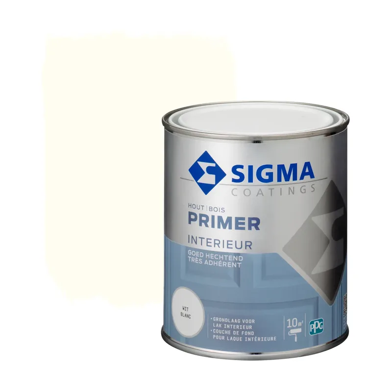 Pot Sigma Primer Interieur 7000 Grondverf - Binnenhout - Wit - 750ml
