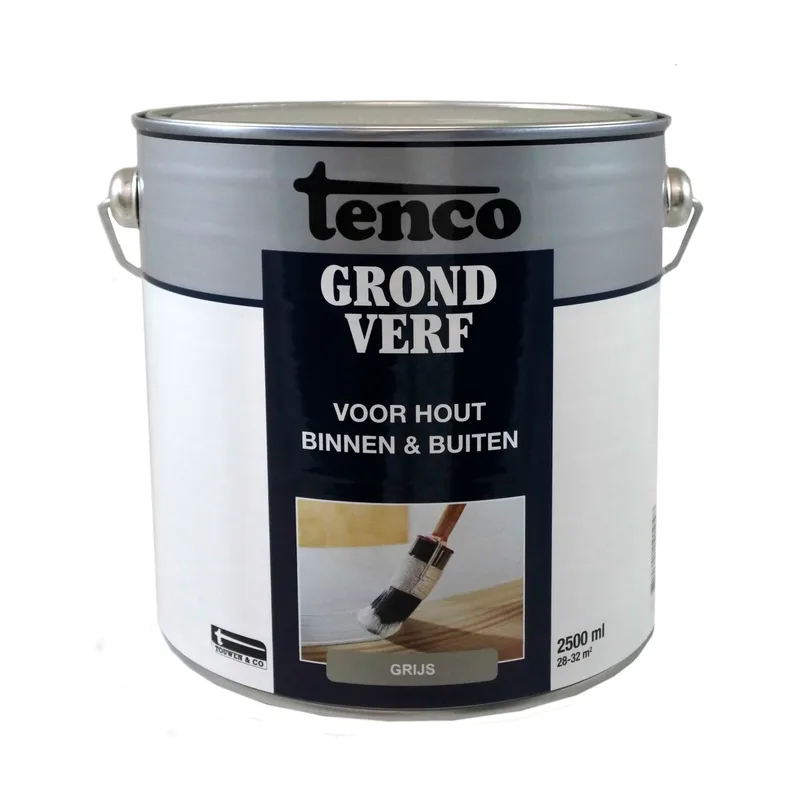 Pot Tenco grondverf grijs 2,5L