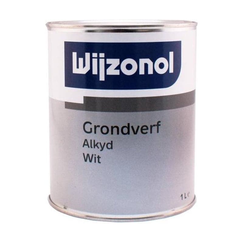 Pot Wijzonol grondverf alkyd wit 1 liter